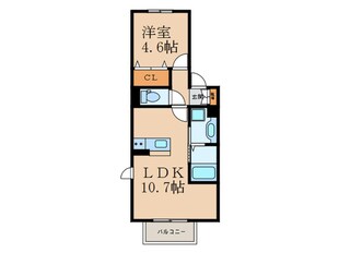 Arietta東貫の物件間取画像